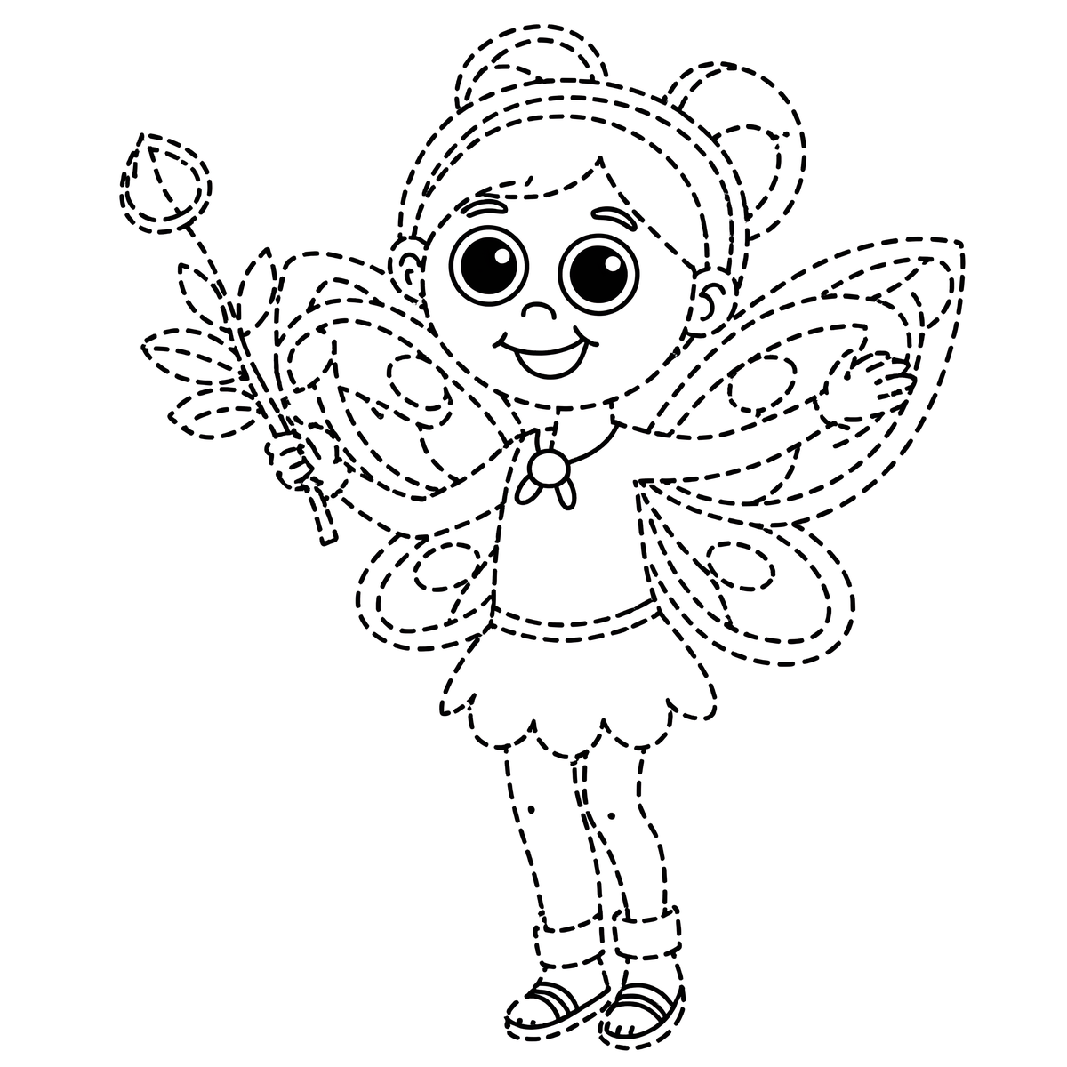 Fairy Coloring Page