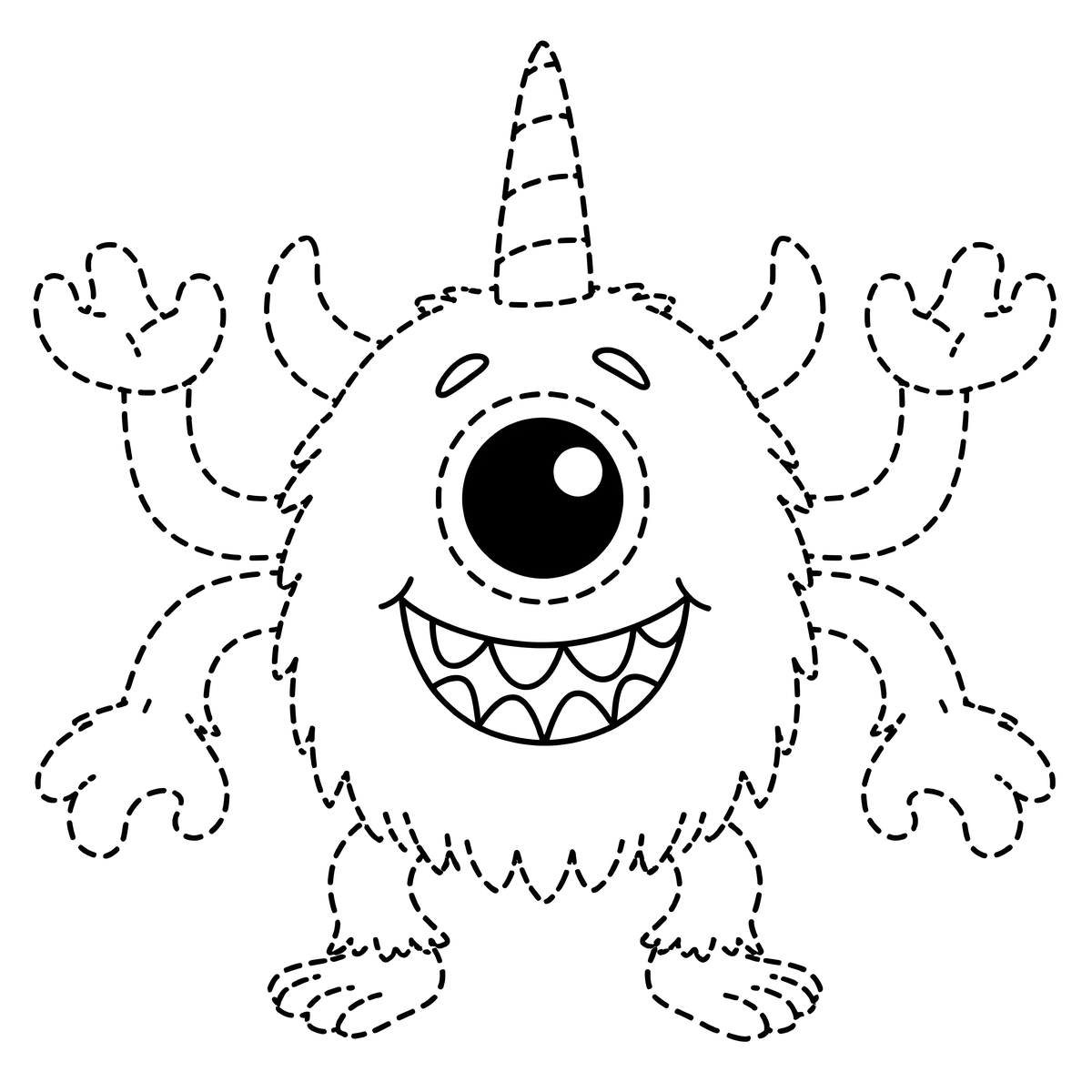 Monster Coloring Page