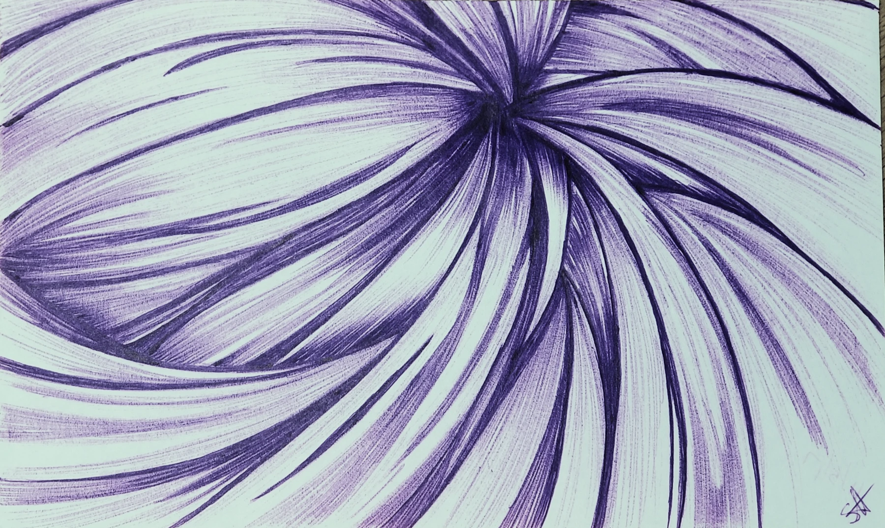 Blue Swirl by Sherrina Hansen